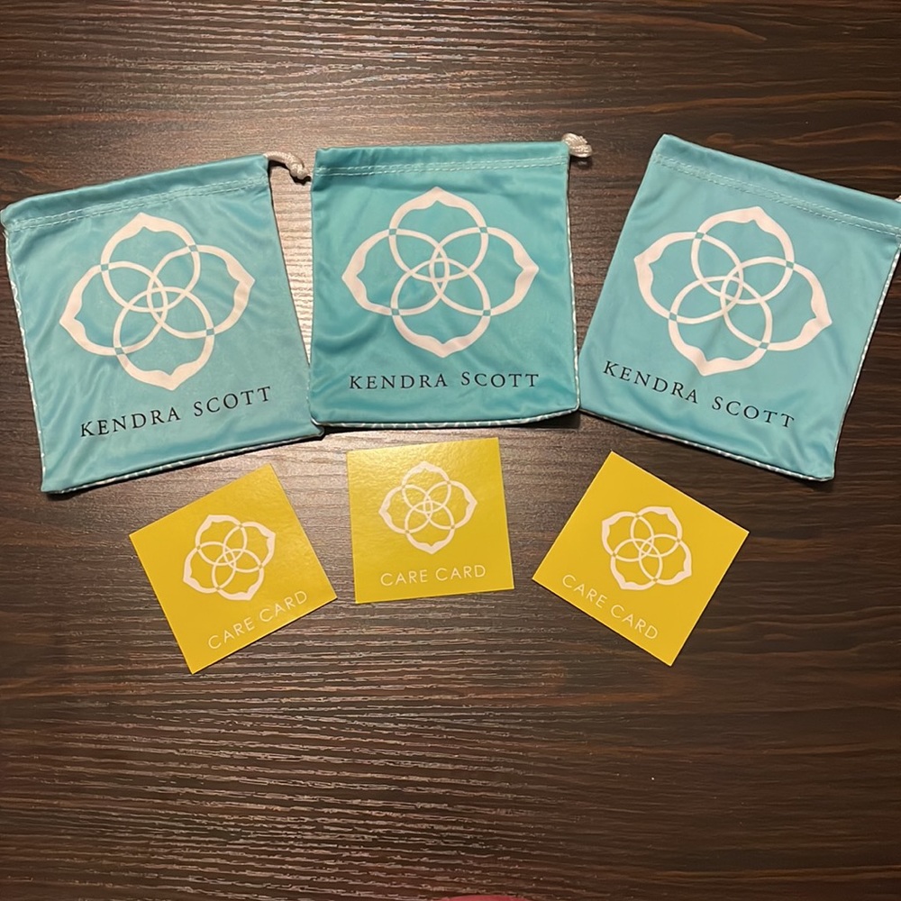 (3) Kendra Scott dust bags